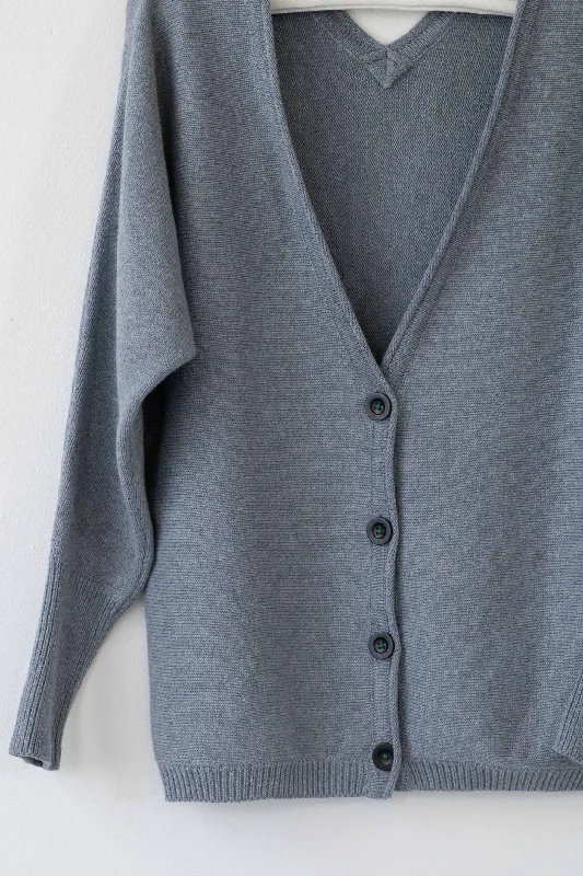 Willa cardigan Chambray *organic cotton