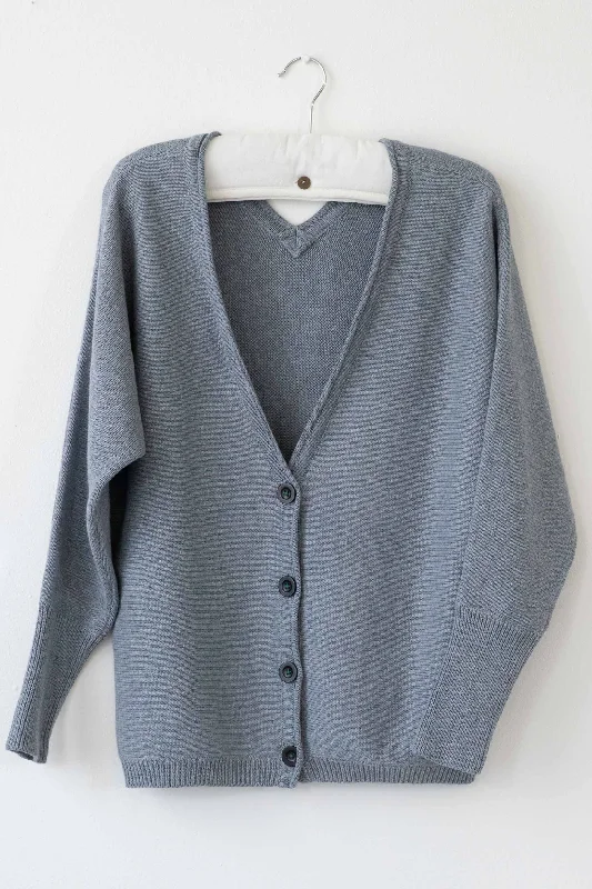 Willa cardigan Chambray *organic cotton