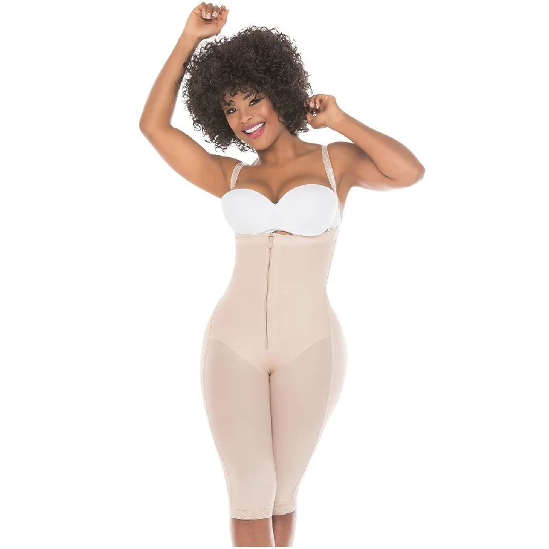 Fajas Salome 0515 Knee Length Full Body Shaper for Women