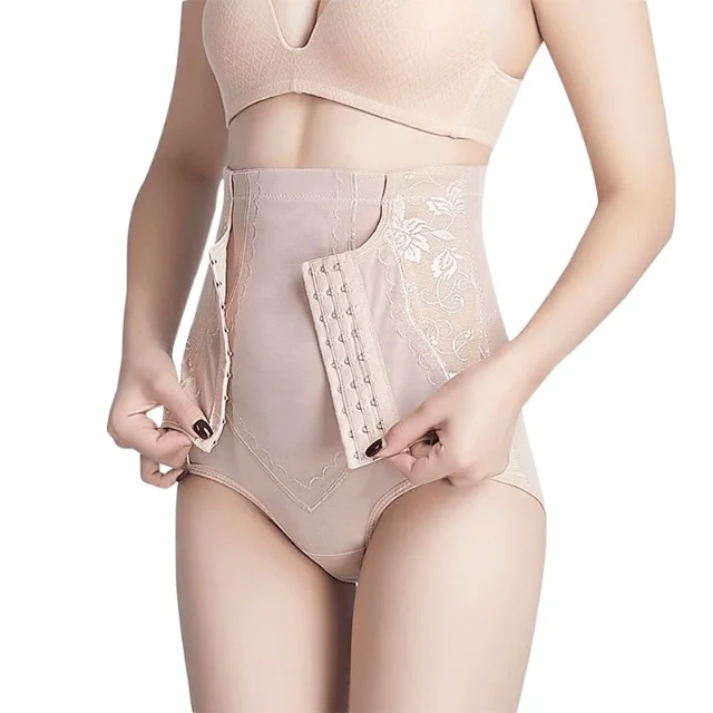 Firm Compression Postpartum Shaper Panty with Adjustable Waist Hooks