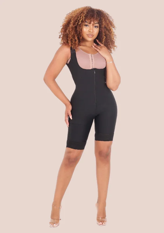 Powernet Midi High Compression Zipper Faja Shaper - Wide Straps