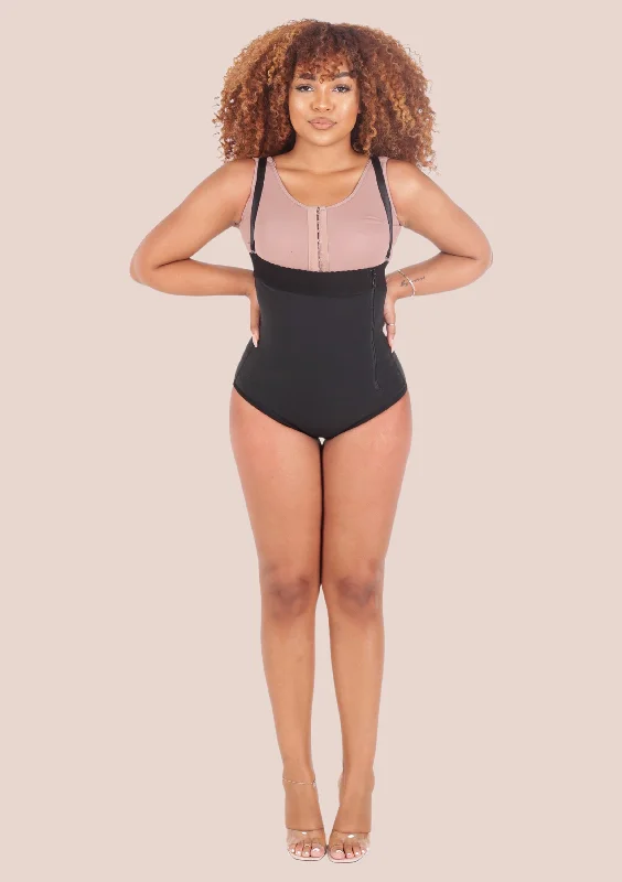 Powernet Strapless Zipper Faja Bodysuit - Panty