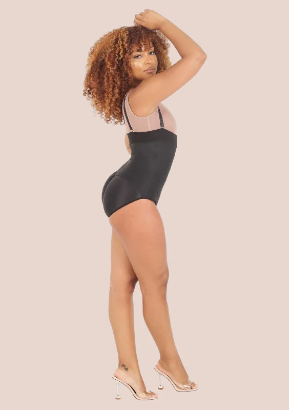 Powernet Strapless Zipper Faja Bodysuit - Panty