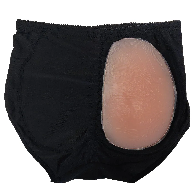 Women Silicone Butt Hips Shaping Knickers Removable Pads Shapewear Fake Buttocks Underwear Seamless Silicon Padded Brief