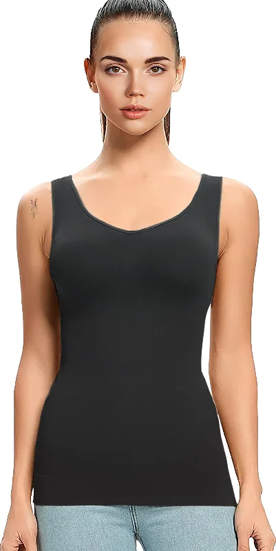 Women's Slimming Camisole Shaping Tank Top Tummy Control Cami Vest Body Shaper Compression Seamless Shapewear