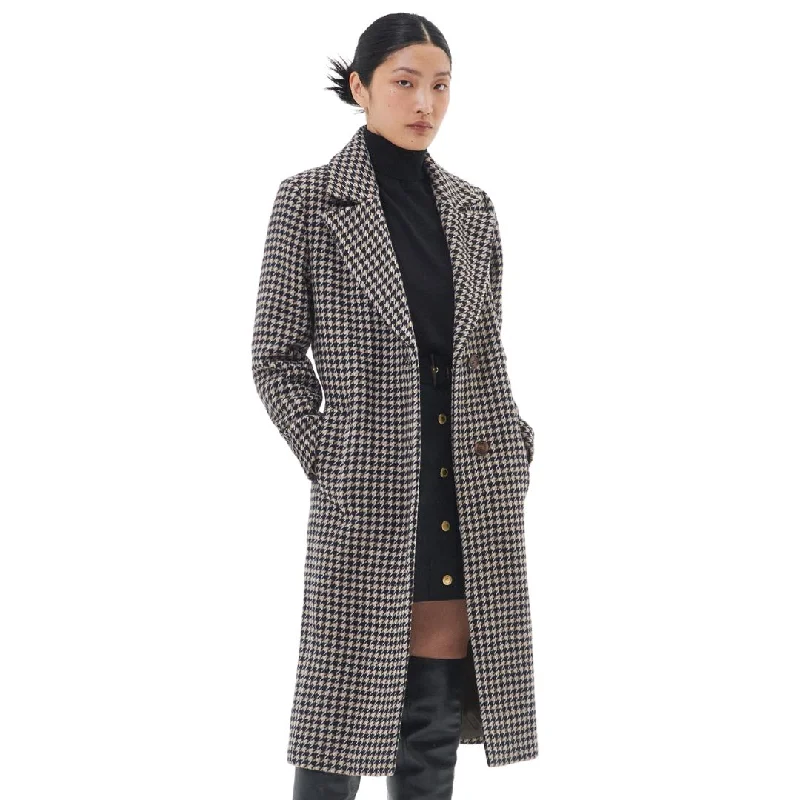 Angelia Wool Jacket (Light Fawn Houndstooth)