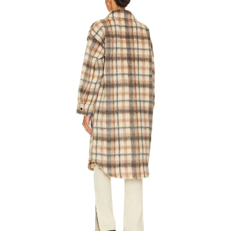 Chloe Shirt Coat (Cream Multi)