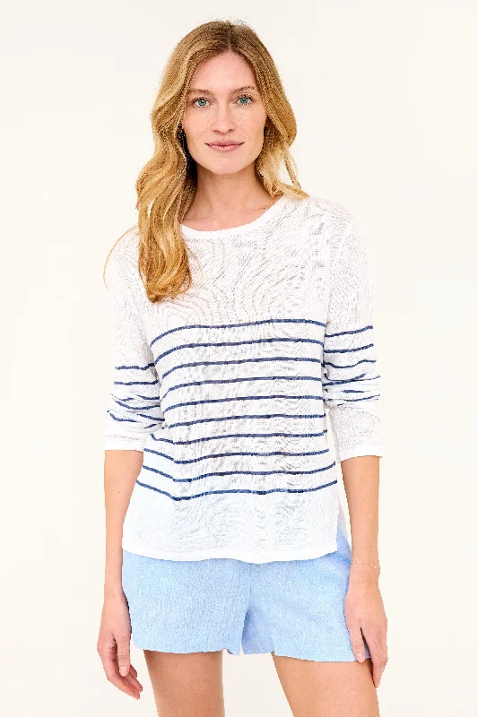 Brittany Sweater - Vintage Indigo Stripe