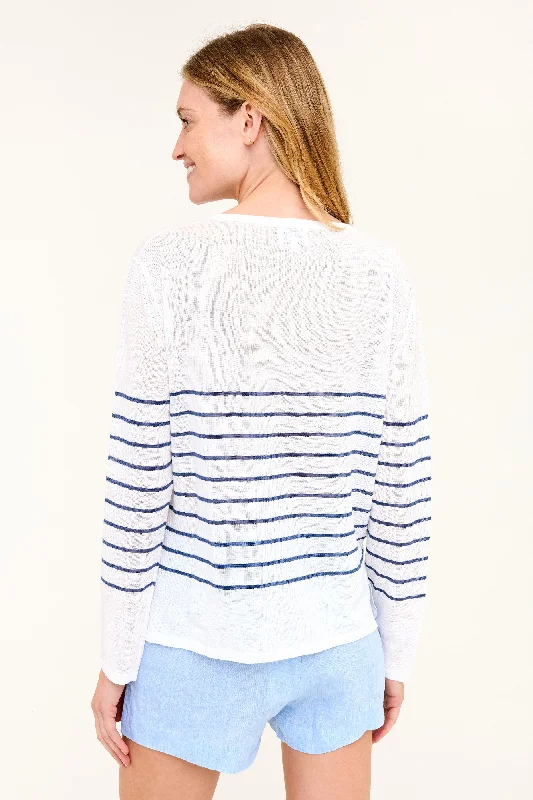 Brittany Sweater - Vintage Indigo Stripe