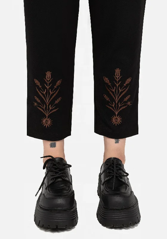 Cybele Embroidered Tapered Trousers