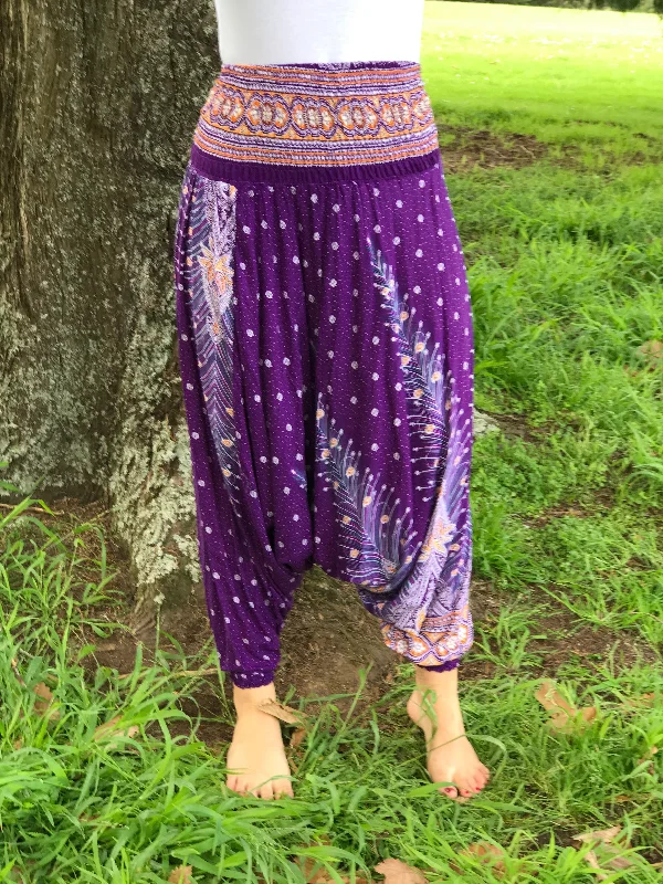 Feather Love Harem Pants-Plus Size