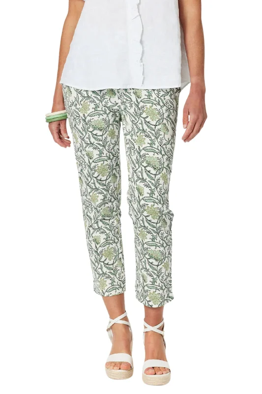 LEAF PRINT PANT - 46012GS