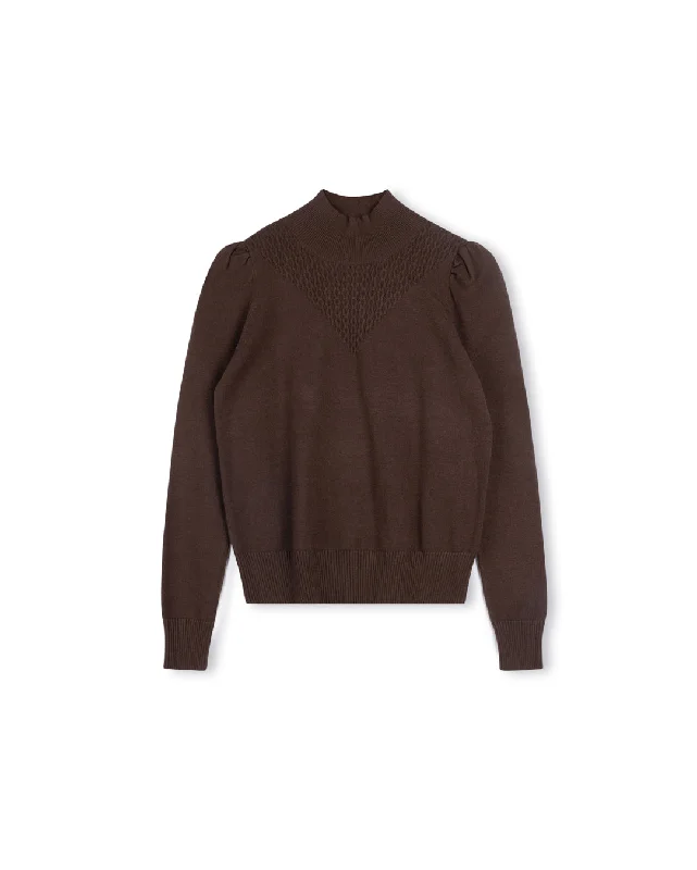 Mock Neck Detailed Sweater