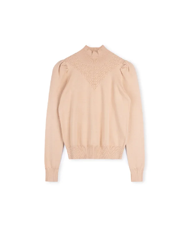 Mock Neck Detailed Sweater