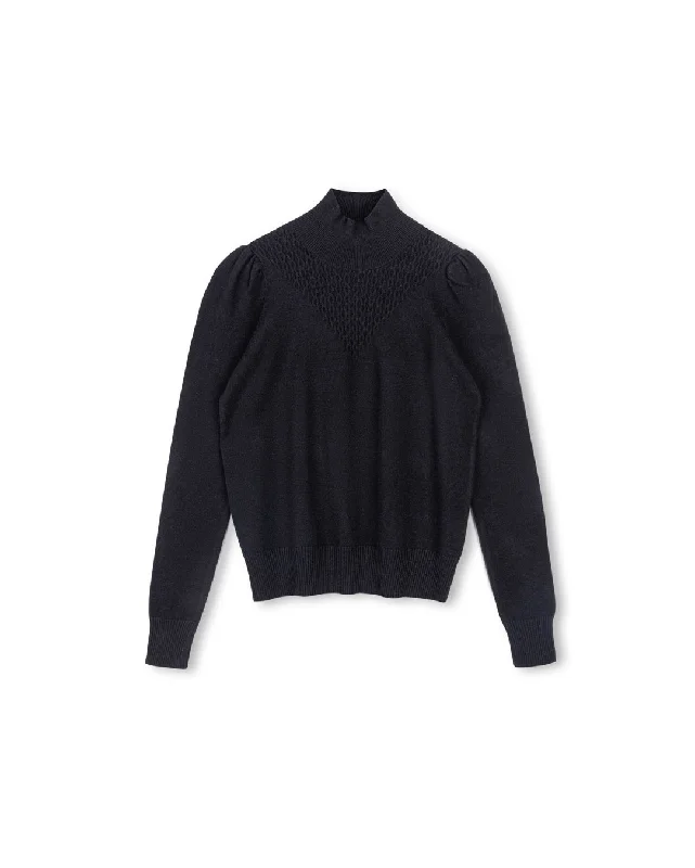 Mock Neck Detailed Sweater