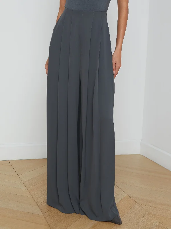 Nova Pleated Wide-Leg Pant