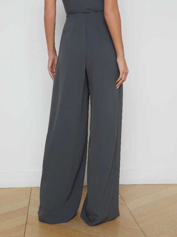 Nova Pleated Wide-Leg Pant