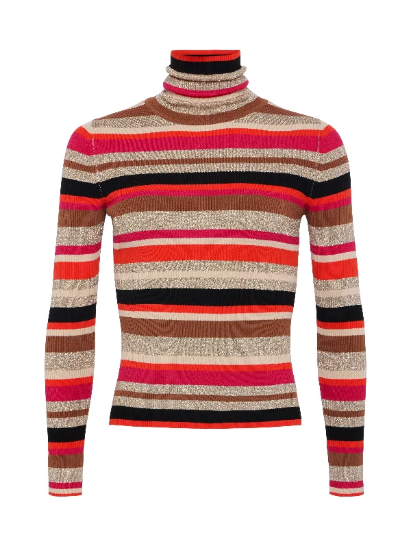 Olene Striped Turtleneck