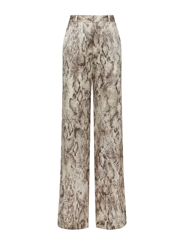 Pilar Silk Wide-Leg Pant